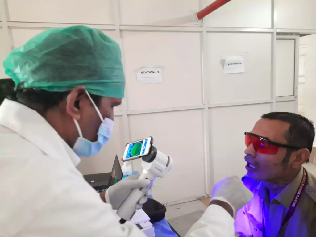 Face N International Dental Clinic in Nigdi Oral cancer screening camp at MIMER Medical College2